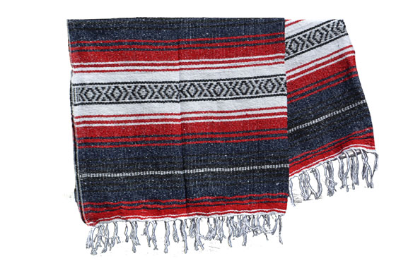 Mexicaanse deken - Falsa - L - Rood - MSXZZ0redblu