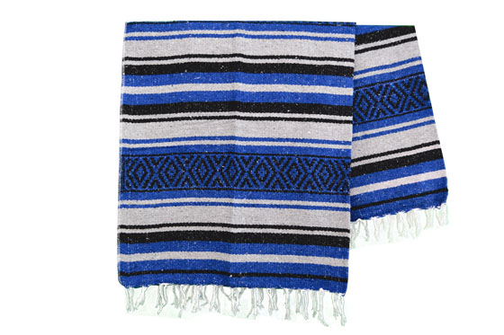 Mexikanische Decke -  Falsa - L - Blau  - MTXZZ0blugrey