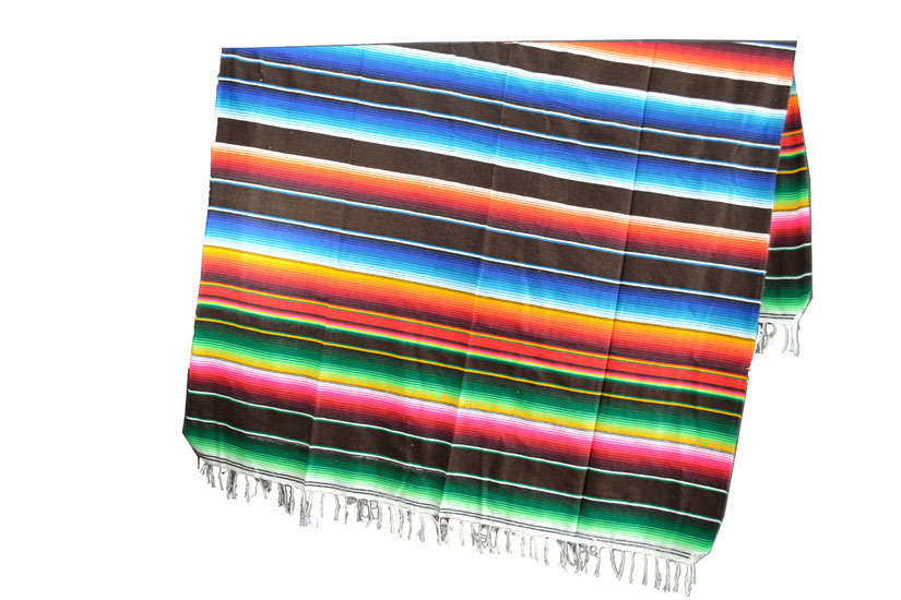 Blanket + belt - Serape - XL - Brown - 1BBZZ0darkbrownX