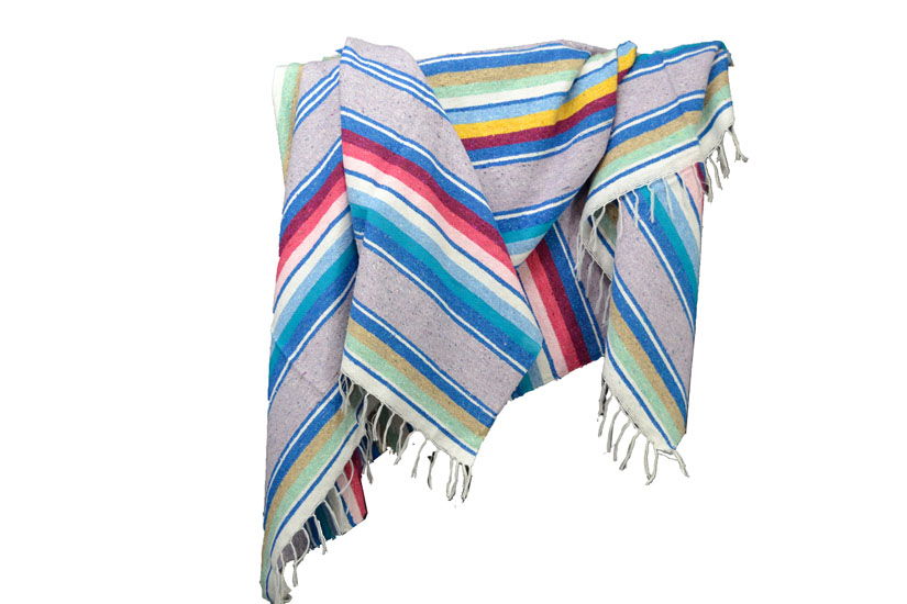 Mexican blanket - Serape - XL - Pink - ABMZZ0pastelviolet