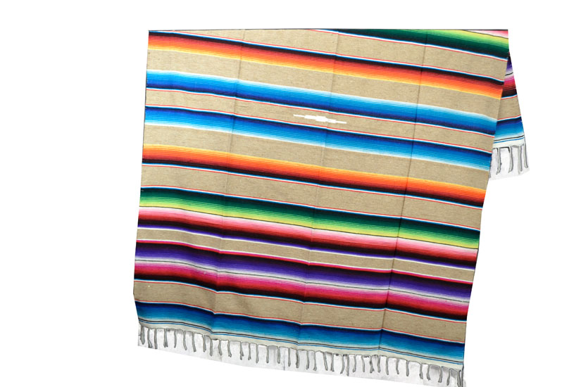 Mexican blanket - Serape - XL - Naturel - BBBZZ0natural5