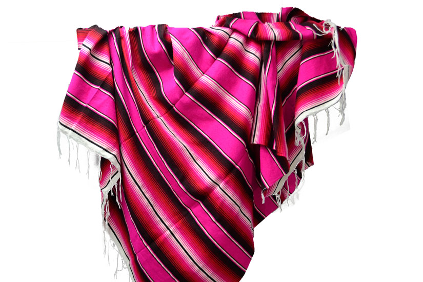 Mexican blanket - Serape - XL - Pink - BBBZZ1pink1