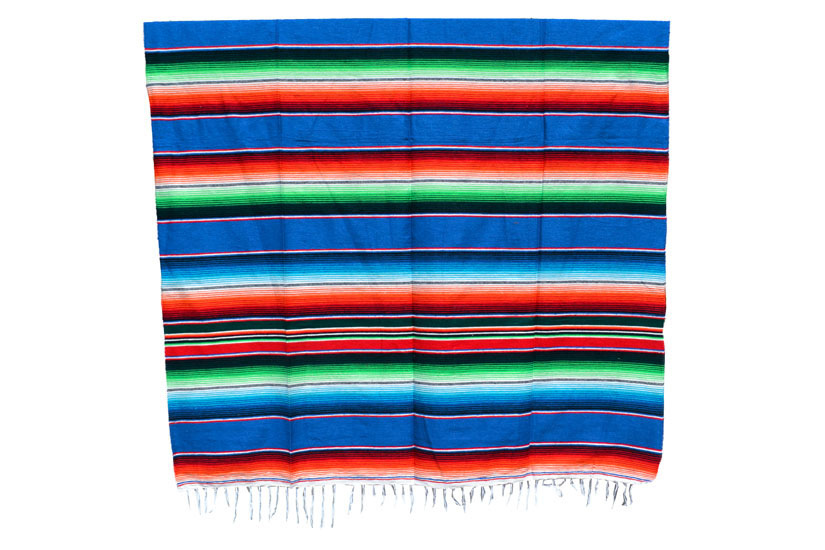 Mexican blanket - Serape - XL - Blue - BBXZZ0blu