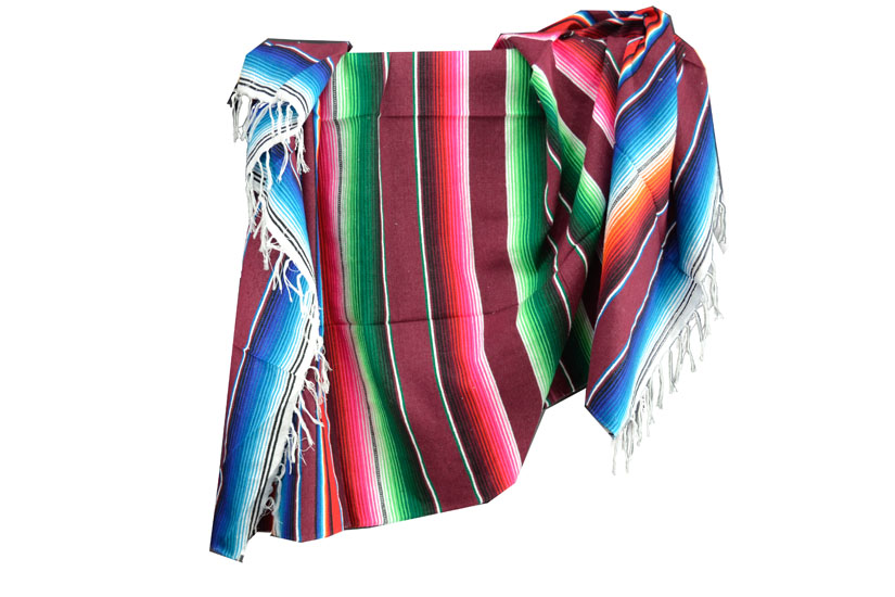 Mexican blanket - Serape - XL - Brown - BBXZZ0brown1
