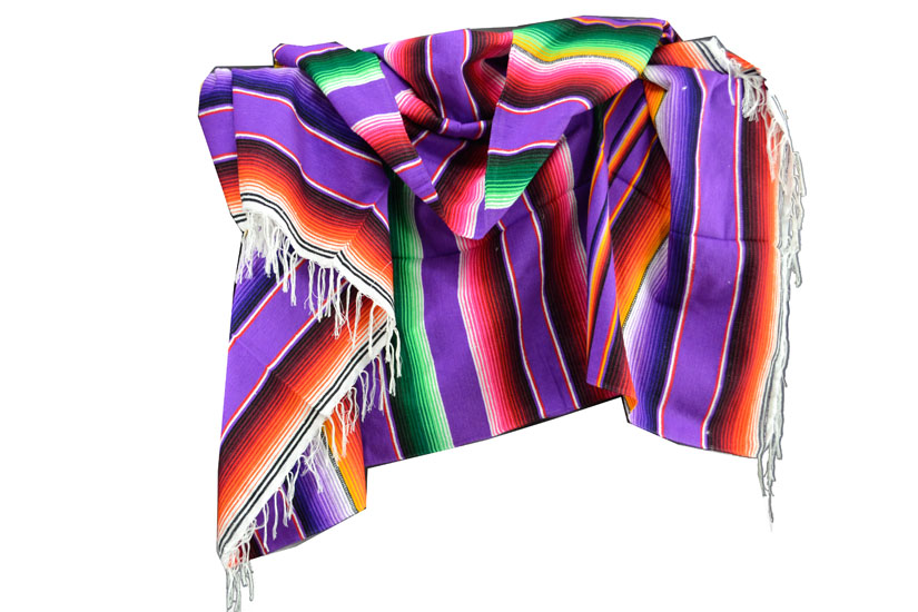 Mexican blanket - Serape - XL - Purple - BBXZZ0fuchsia1