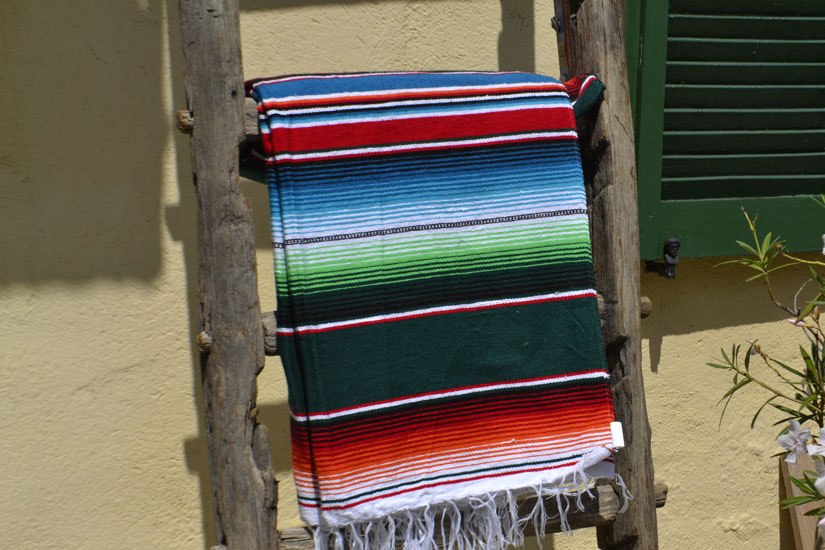 Mexican blanket - Serape - XL - Green - BBXZZ0green2