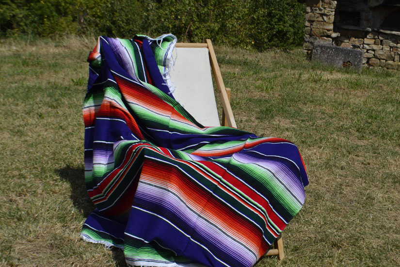 Mexicaanse deken - Serape - XL - Paars - BBXZZ0purple