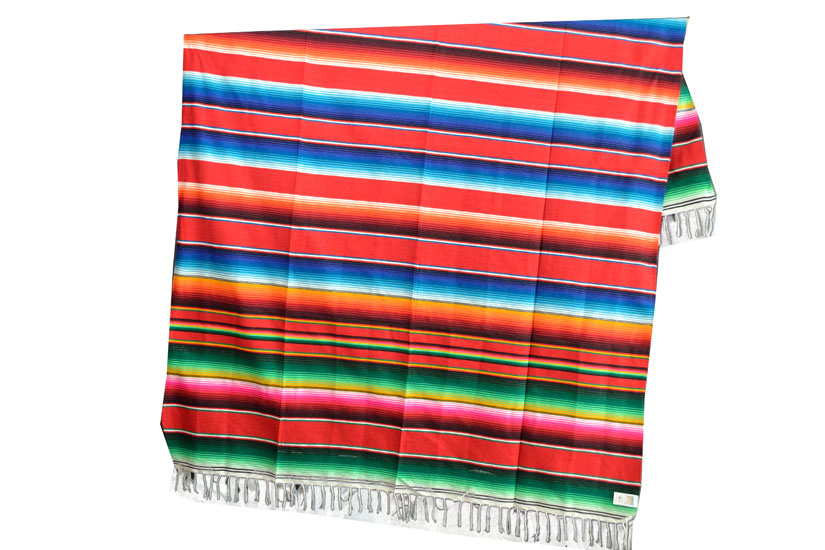 Mexicaanse deken - Serape - XL - Rood - BBXZZ0red2