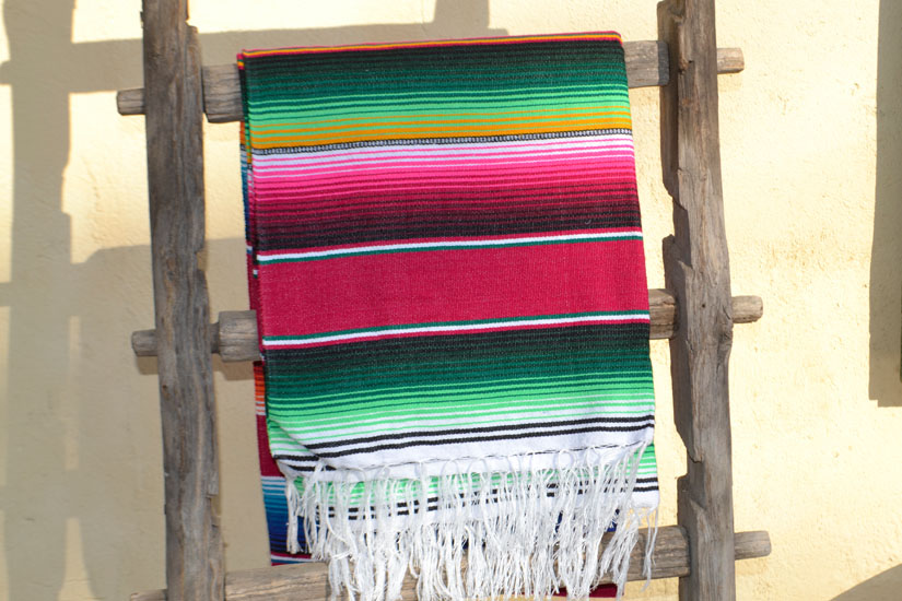 Mexican blanket - Serape - XL - Red - BBXZZ0red3