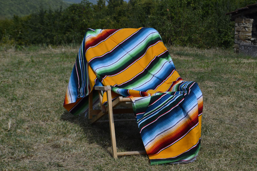 Mexican blanket - Serape - XL - Yellow - BBXZZ0yellow