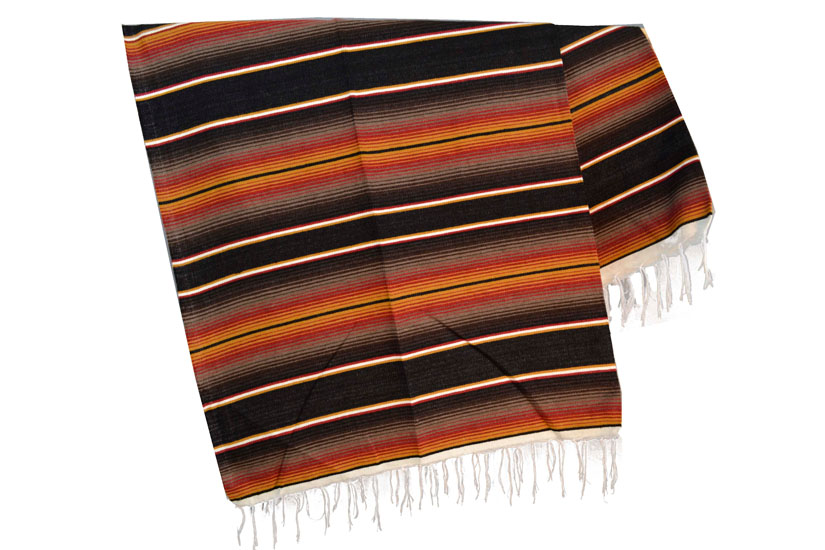 Mexican blanket - Serape - XL - Black - BBXZZ1blackgold