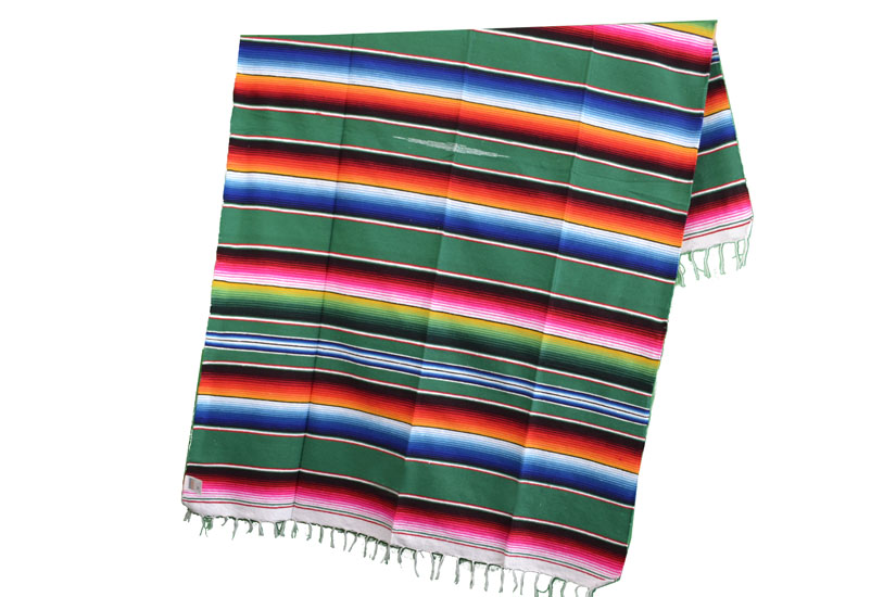 Mexikanische Decke -  Serape - L - Grün  - BPXZZ0green