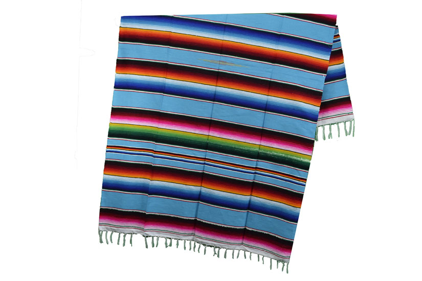 Mexican blanket - Serape - L - Turquoise - BPXZZ0turq