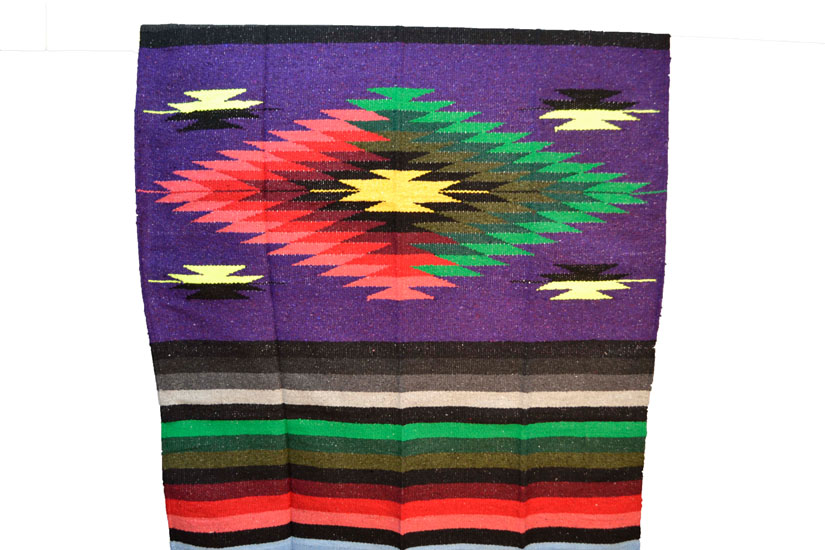 Mexikanische Decke -  Indianer - L - Lila  - EEEZZ0DGpurple14