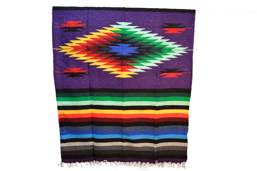 Mexicaanse deken - Indianen - L - Paars - EEEZZ0DGpurple15