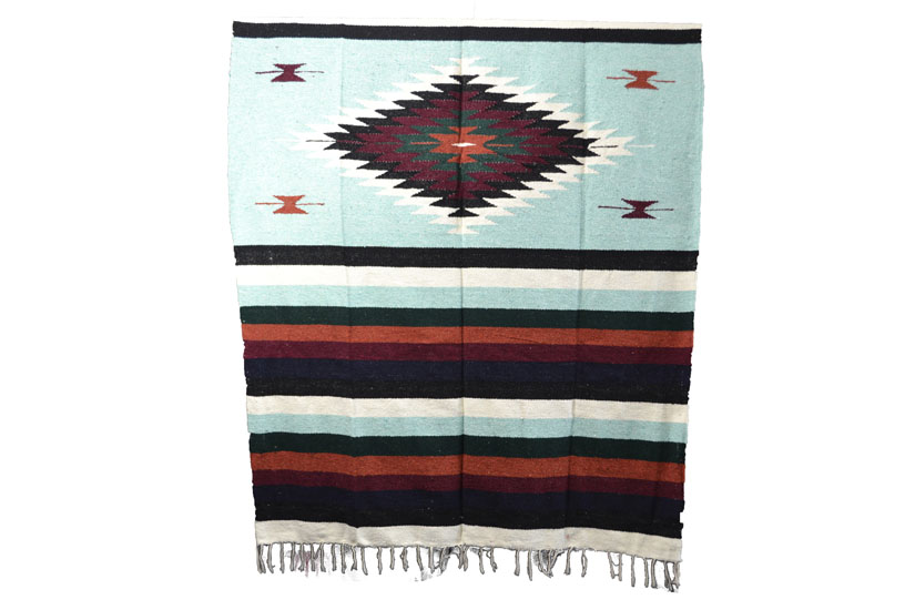 Mexicaanse deken - Indianen - L - Groen - EEEZZ1DGmint