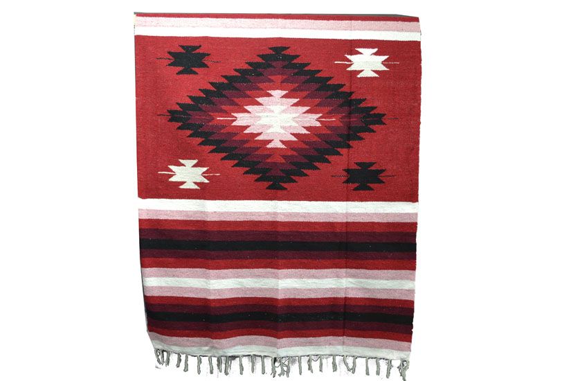 Mexican blanket - indian - L - Red - EEEZZ1DGred1