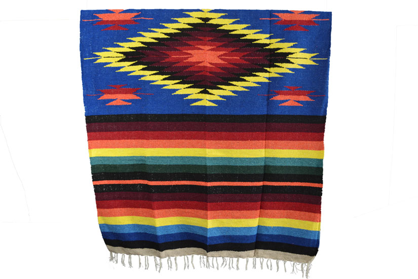 Mexican blanket - indian - L - Blue - EEXZZ0DGblu