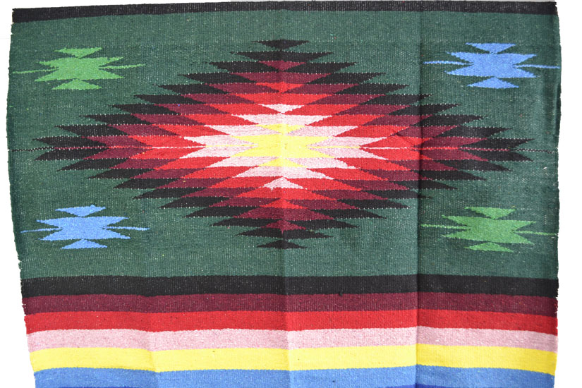 Mexikanische Decke -  Indianer - L - Grün  - EEXZZ0DGgreen