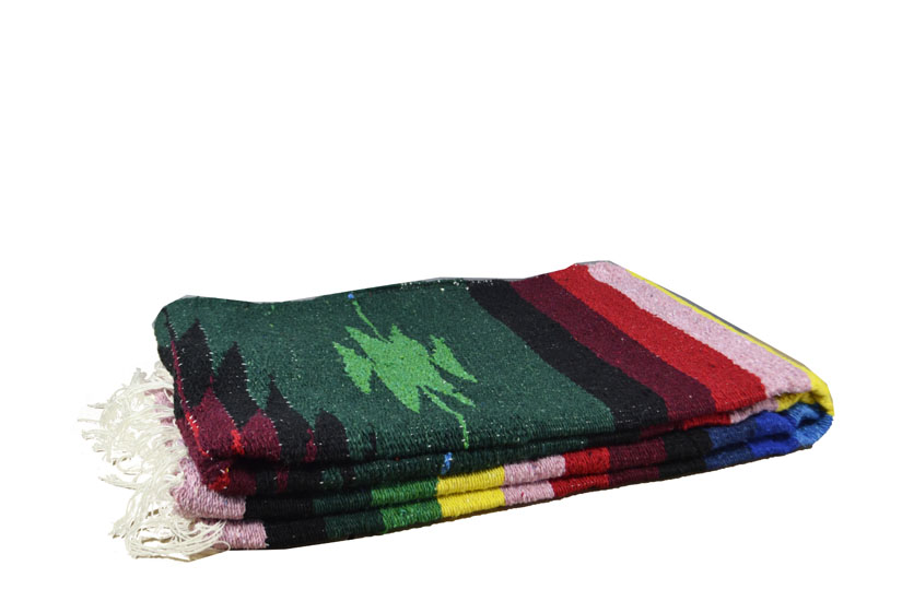 Mexicaanse deken - Indianen - L - Groen - EEXZZ0DGgreen