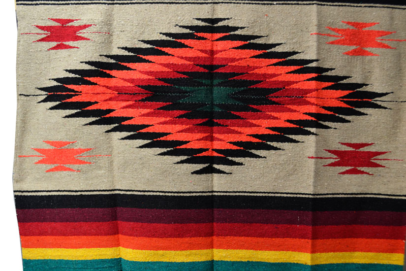 Mexican blanket - indian - L - Brown - EEXZZ0DGlightbrown