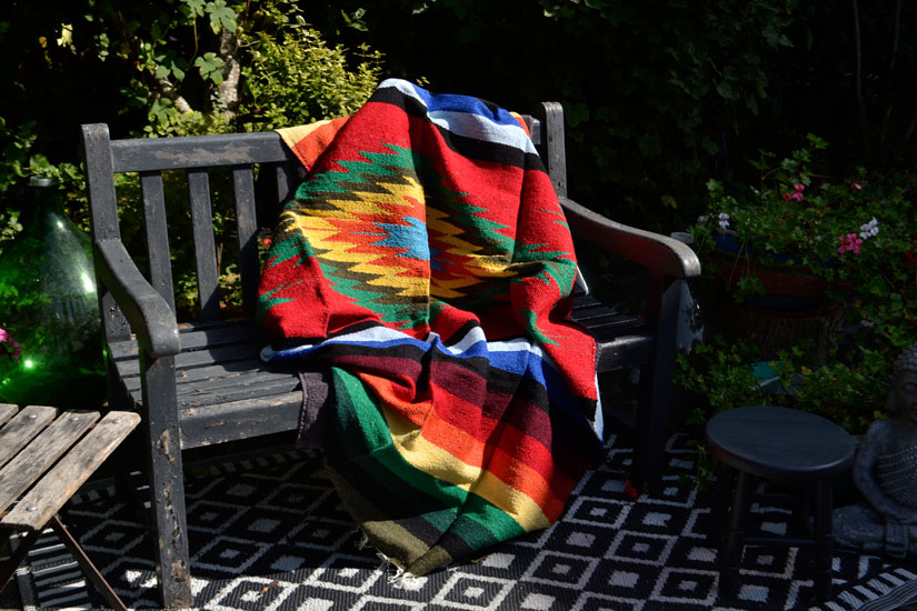 Mexican blanket - indian - L - Red - EEXZZ0DGred