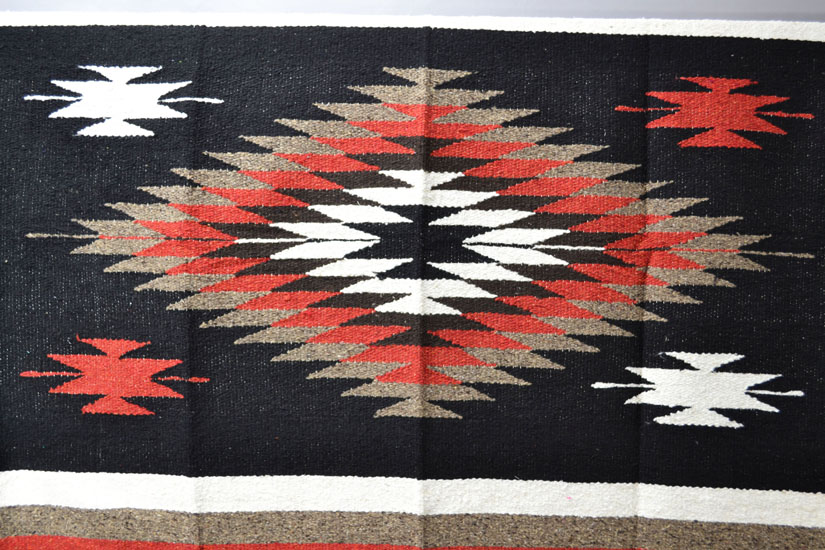 Mexican blanket - indian - L - Black - EEXZZ1DGblackrust