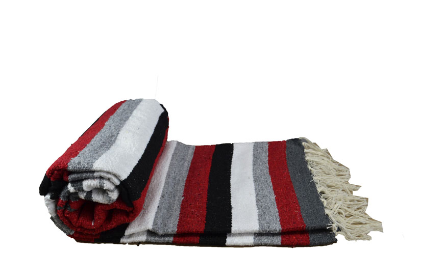 Mexican blanket - indian - L - Red - EEXZZ1DGredgrey