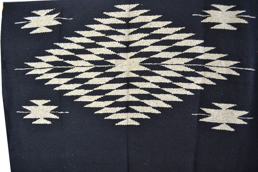 Mexican blanket - indian - L - Black - EEXZZ2DGblack