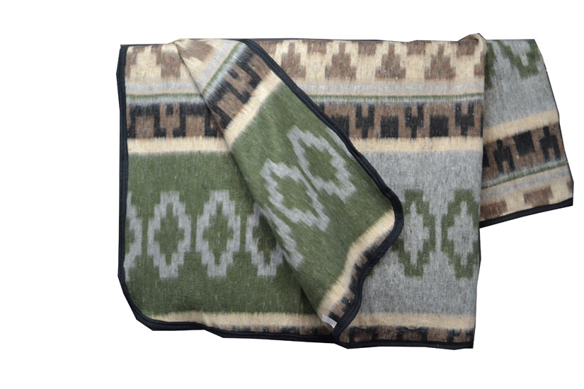 Mexican blanket - Western - XL - Green - ETFZZ0INgreenbrown