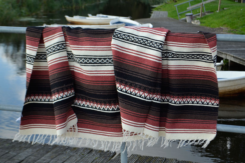 Mexican blanket - Falsa - XL - Grey - LHGZZ0brown