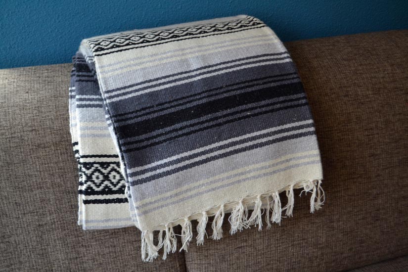 Mexican blanket - Falsa - XL - Grey - LHGZZ0grey