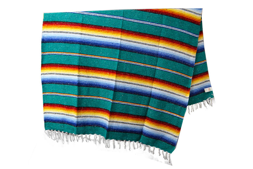 Mexicaanse deken - Falsa - XL - Groen - MBXZZ0teal