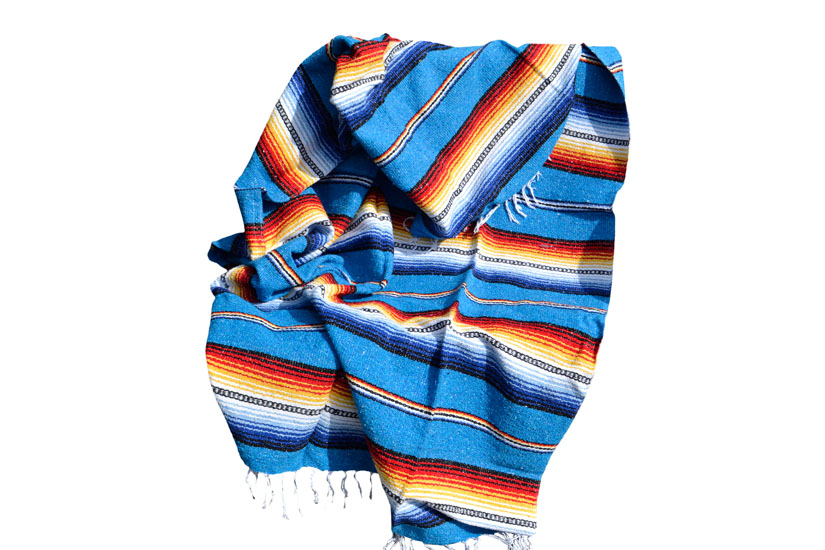Mexican blanket - Falsa - XL - Turquoise - MBXZZ0turq