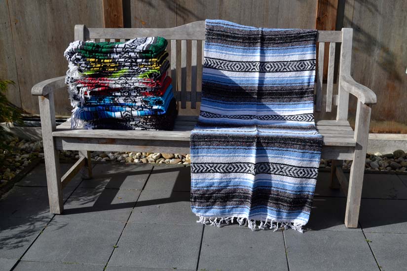 Mexican blanket - Falsa - L - Blue - MSAZZ0blu2