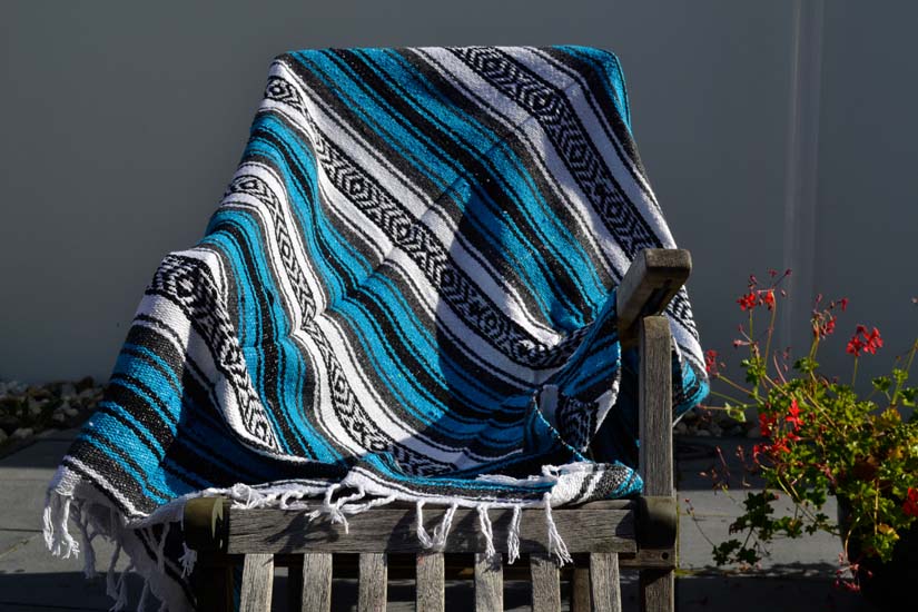 Mexican blanket - Falsa - L - Blue - MSAZZ0blu