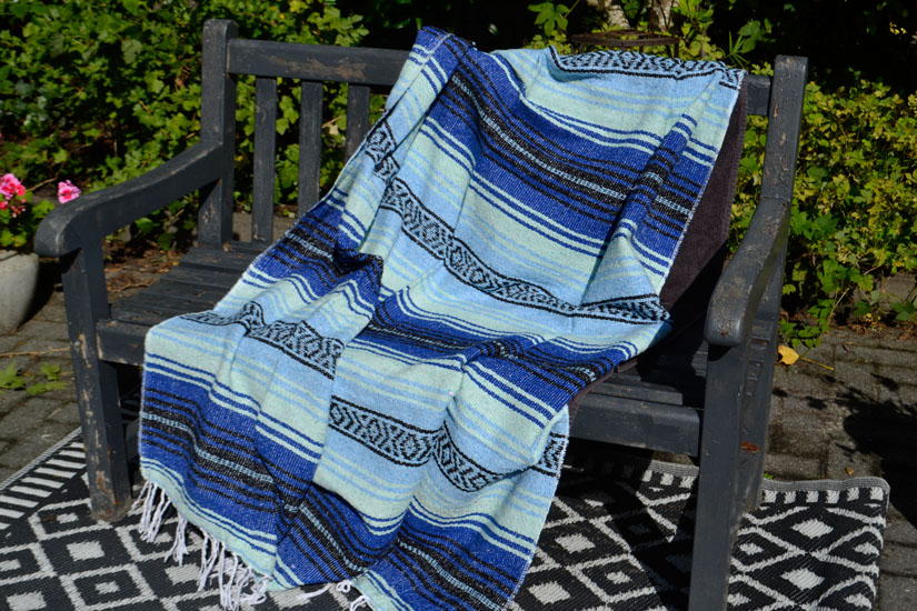 Mexican blanket - Falsa - L - Blue - MSXZZ0blumint