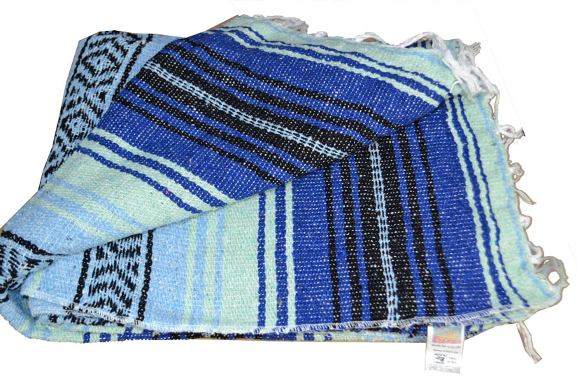 Mexicaanse deken - Falsa - L - Blauw - MSXZZ0blumint