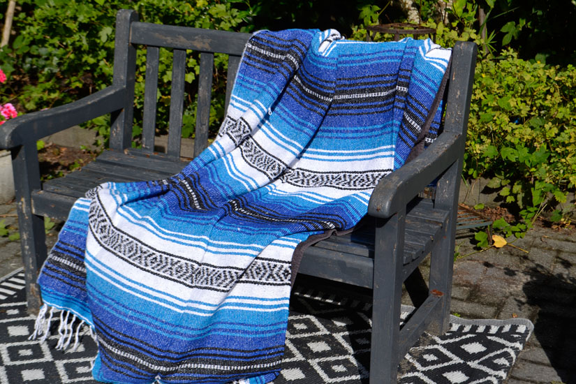 Mexican blanket - Falsa - L - Blue - MSXZZ0bluturq
