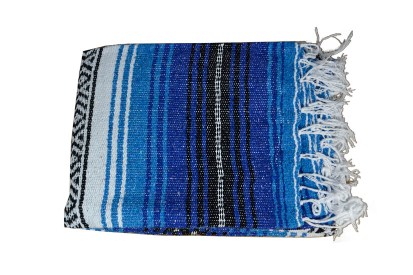 Mexikanische Decke -  Falsa - L - Blau  - MSXZZ0bluturq