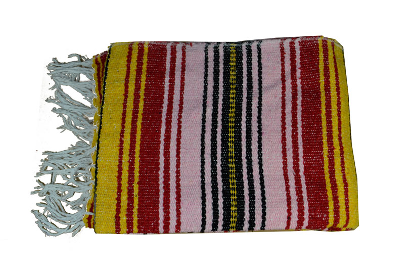 Mexican blanket - Falsa - L - Yellow - MSXZZ0yellowpink