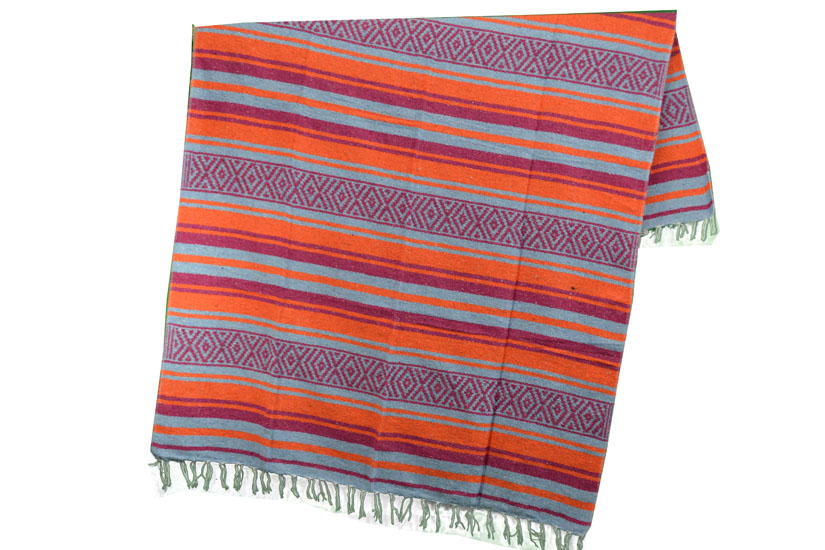 Mexican blanket - Falsa - L - Orange - MTXZZ0orangeblu