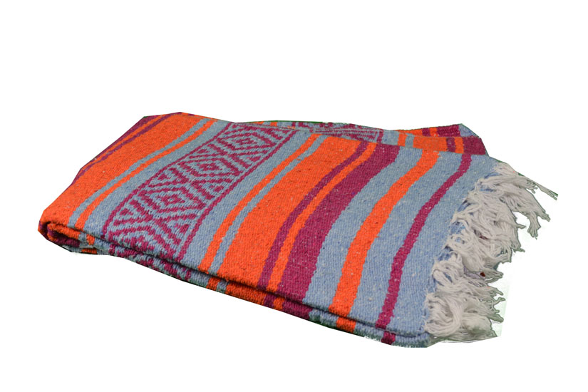 Mexican blanket - Falsa - L - Orange - MTXZZ0orangeblu