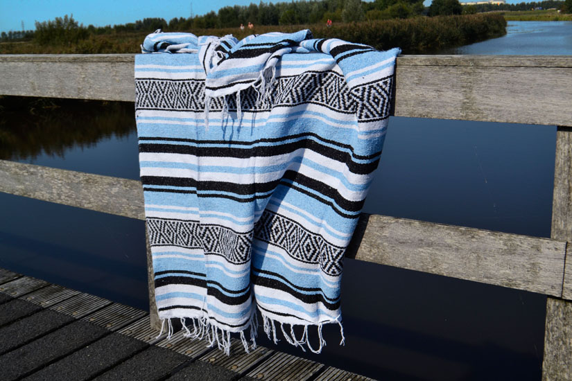 Mexican blanket - Falsa - XL - Blue - MUXZZ0bwblu