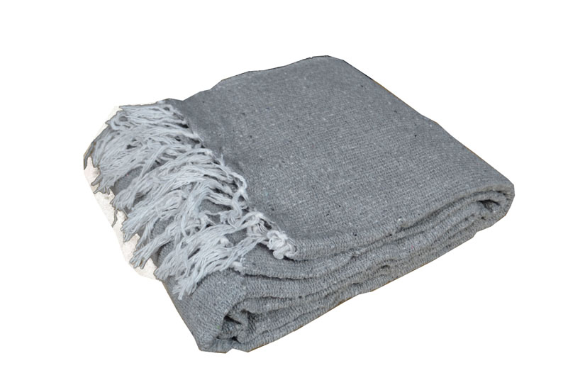 Mexican blanket - Solid - L - Grey - PZCZZ0grey1
