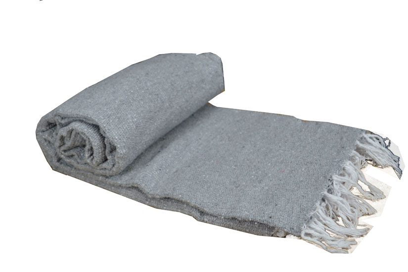 Mexican blanket - Solid - L - Grey - PZCZZ0grey1