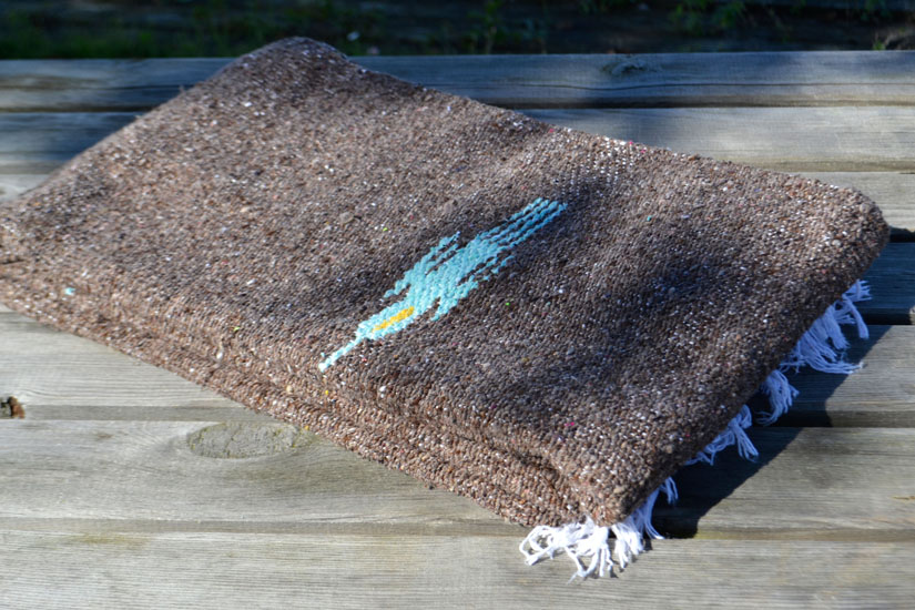 Mexican blanket - Solid - L - Brown - QEXZZ0brown