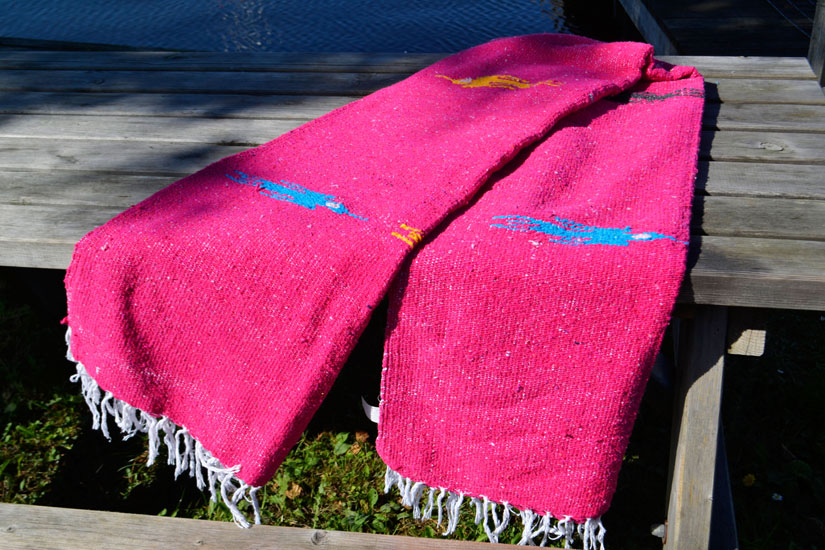 Mexican blanket - Solid - L - Pink - QEXZZ0pink